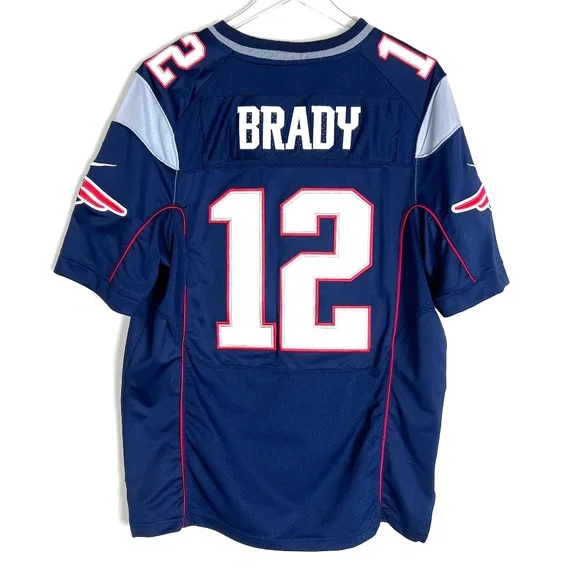 New England Patriots Jersey Mens Large NFL Football Tom Brady Nike